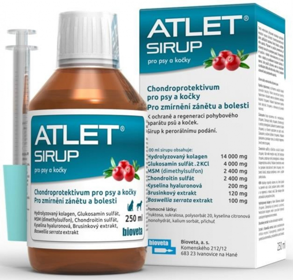 Atlet sirup pro psy a kočky 250 ml