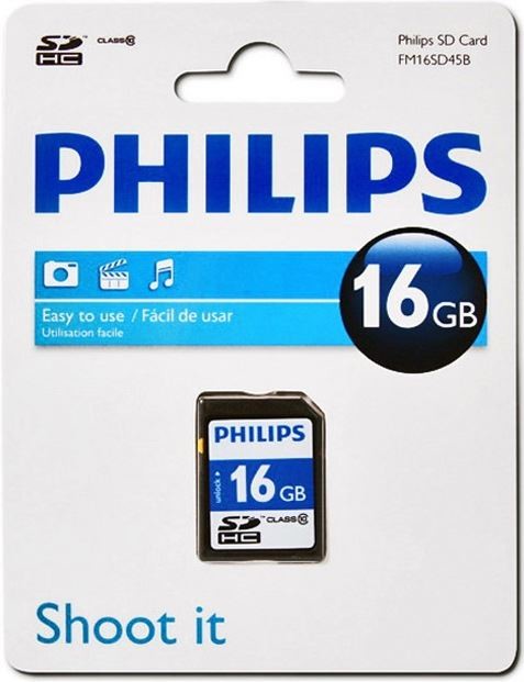 Philips SDHC 16 GB class 10 FM16SD45B/10