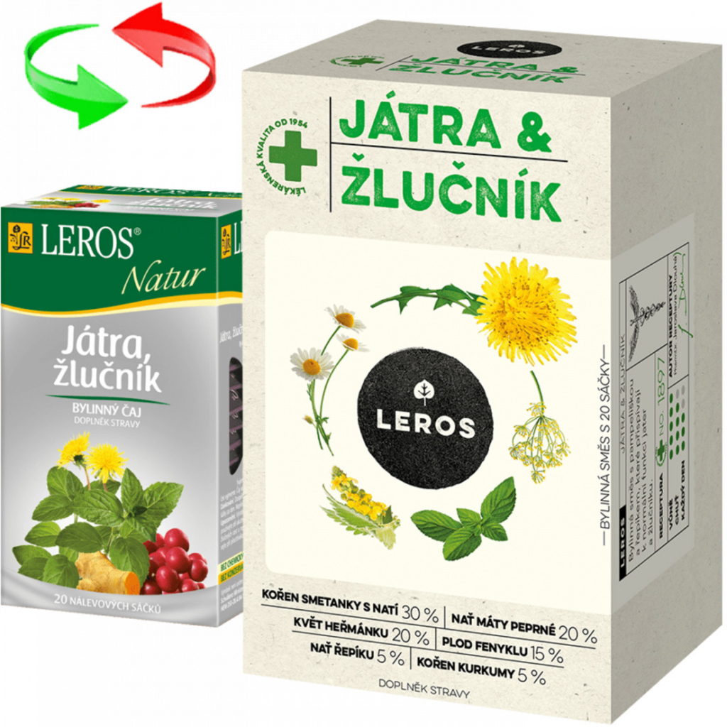 Leros Natur Játra žlučník 20 x 1,5 g