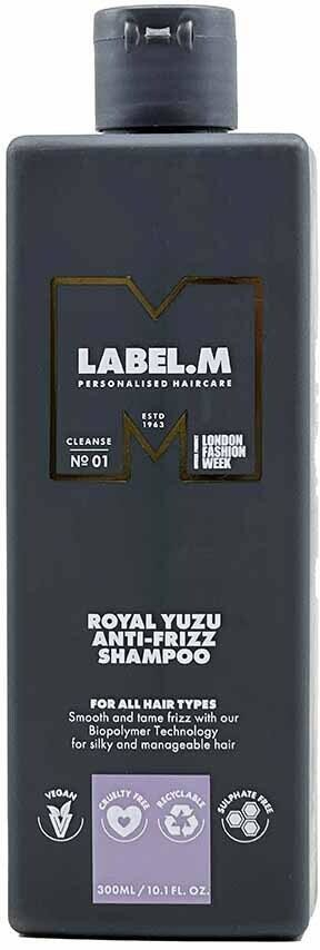 Label.m Royal Yuzu Anti-Frizz Shampoo Šampon proti krepatění 300 ml