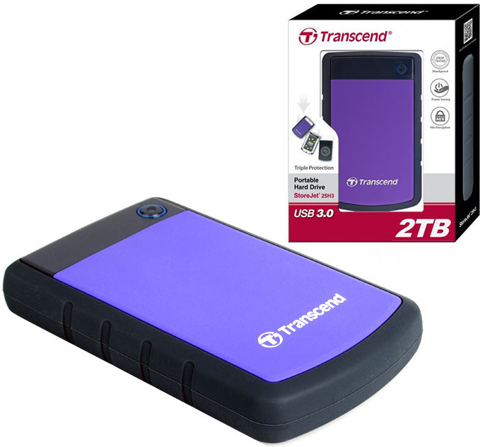 Transcend StoreJet 25H3P 2TB, TS2TSJ25H3P