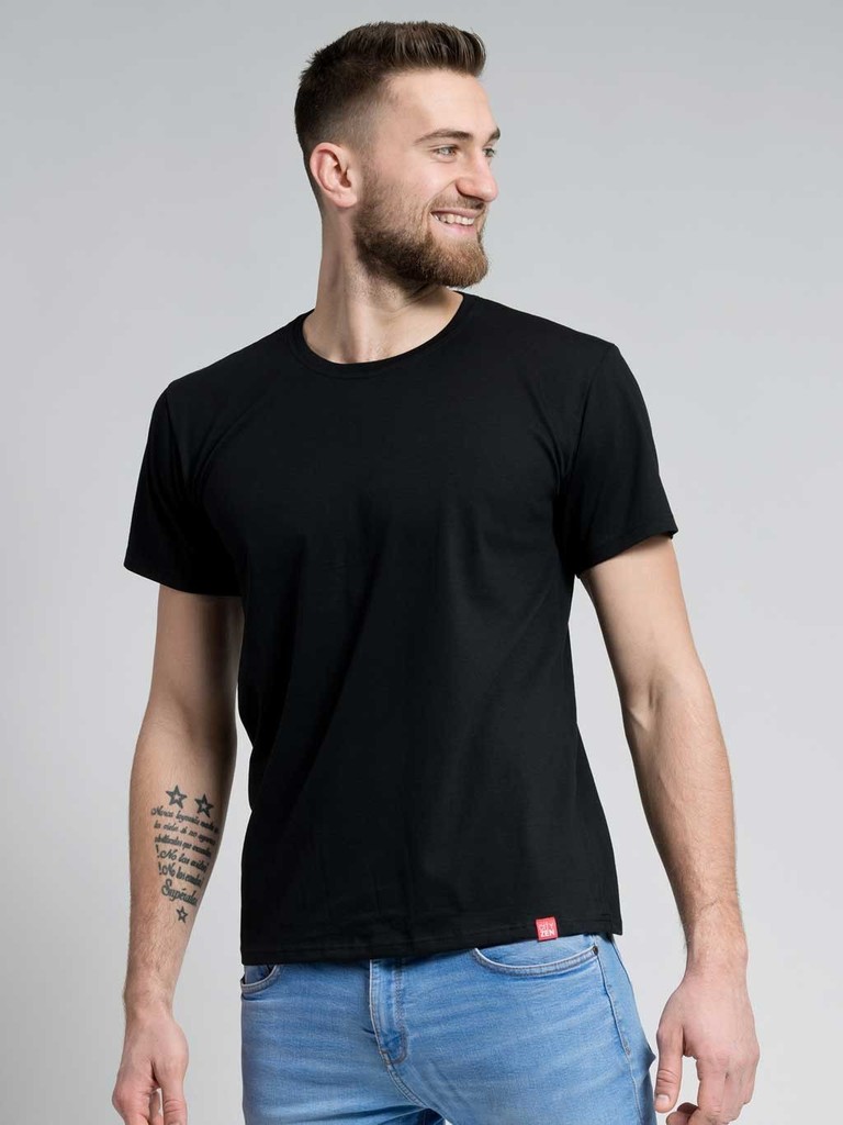CityZen bavlněné pánské tričko proti pocení černé