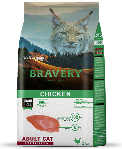 Bravery Cat Adult chicken 2 kg