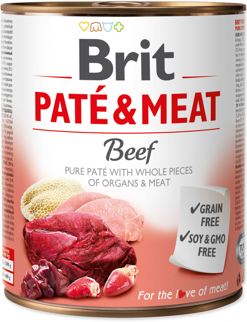 Brit Paté & Meat Dog Beef 6 x 800 g