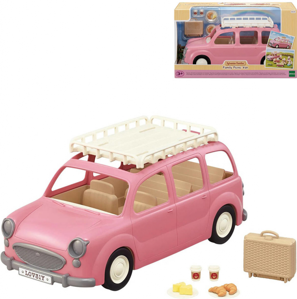 Sylvanian Families Rodinné auto růžové Van