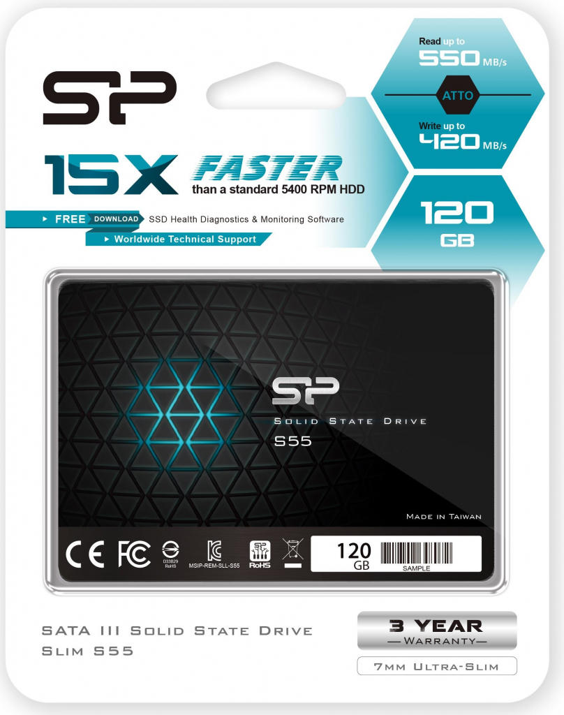 Silicon Power S55 120GB, 2,5\