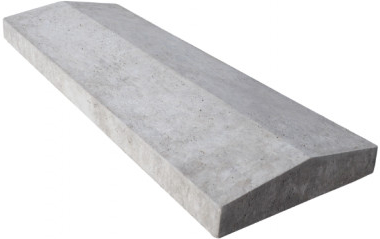 AZ BETON plotová stříška 500x180mm šedá Hladká