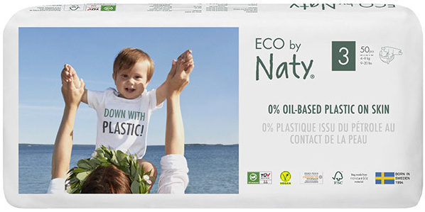 Eco by Naty 3 od 4- 9 kg 50 ks