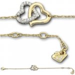Swarovski náramek MATCH- romantická kombinace dvou srdcí