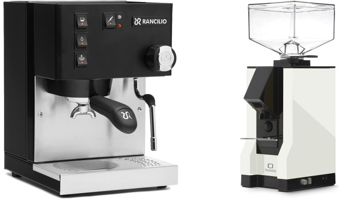 Set Rancilio Silvia BC + Eureka Mignon Silenzio