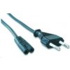 Gembird PC-184-VDE Kabel napájecí 230V 1,8m (2-pin C8 konektor)