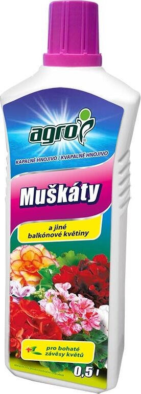 AGRO Kapalné hnojivo muškáty / pelargonie 0,5 l