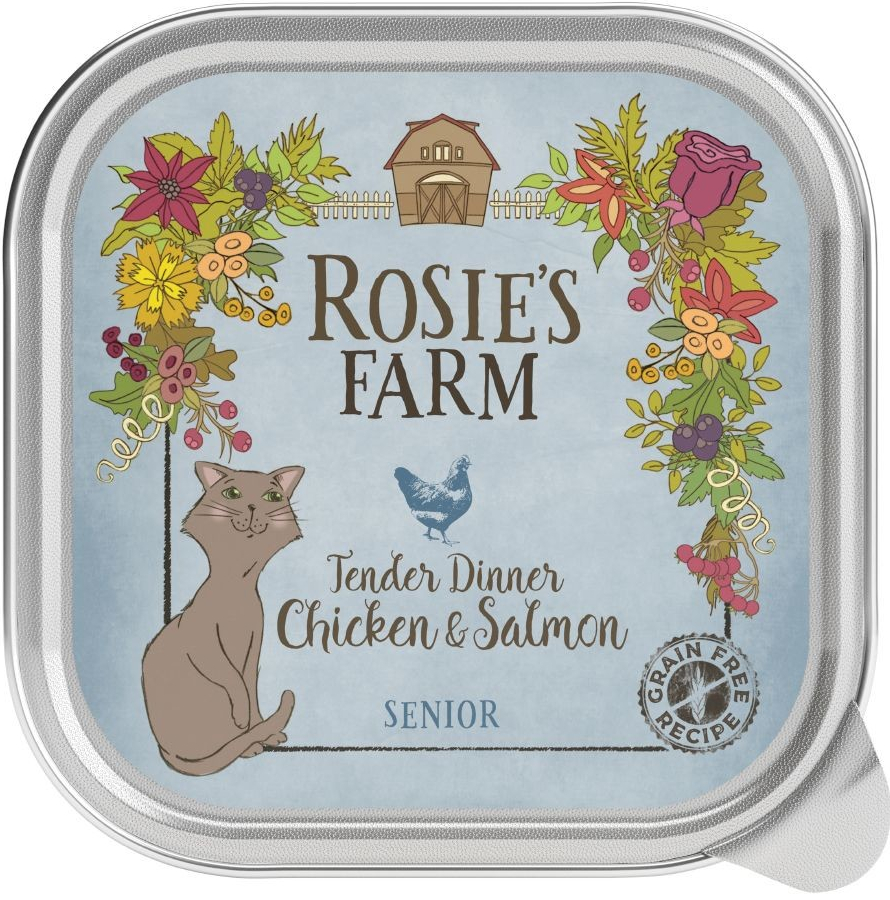 Rosies Farm Senior Kuře a losos 16 x 100 g