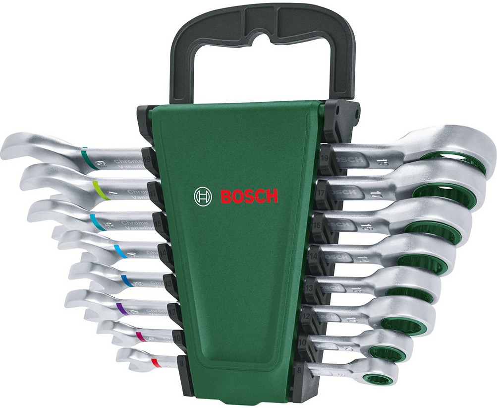 BOSCH Sada ráčnových kombinovaných klíčů 8 kusů 1600A027PS