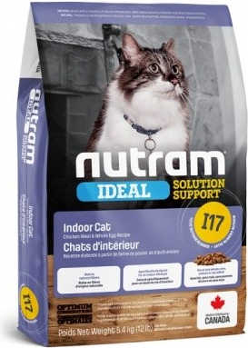 Nutram 17 Ideal Indoor Cat 2 x 5,4 kg