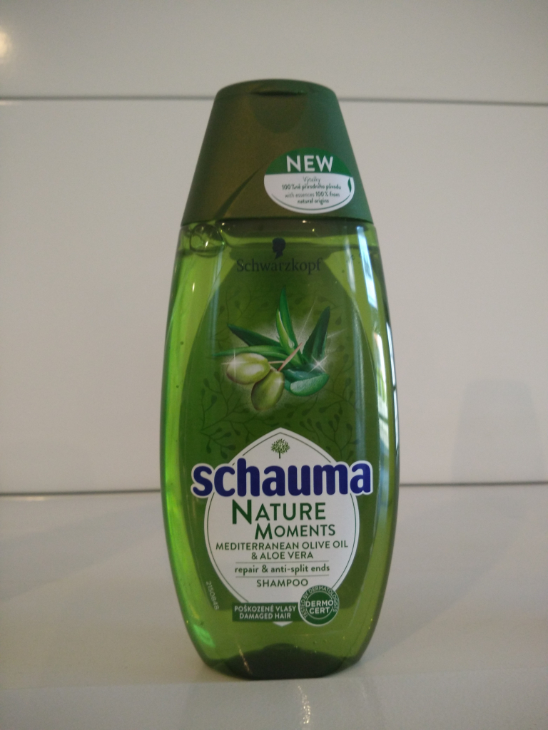 Schauma Nature Moments regenerační proti třepení konečků šampon na vlasy Středomořský Olivový olej a Aloe Vera 250 ml