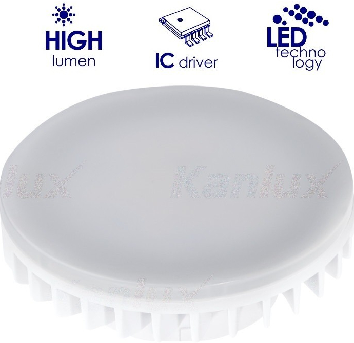 Kanlux Žár.LED 9W-57 GX53 4000K 110°