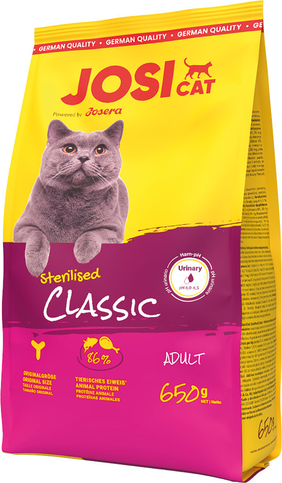 JosiCat Sterilised Classic s lososem 5 x 650 g