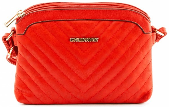 Gallantry Q6106 elegantní malá prošívaná kabelka červená
