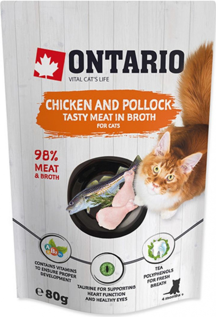 Ontario Cat Chicken and Crab in Broth 80 g