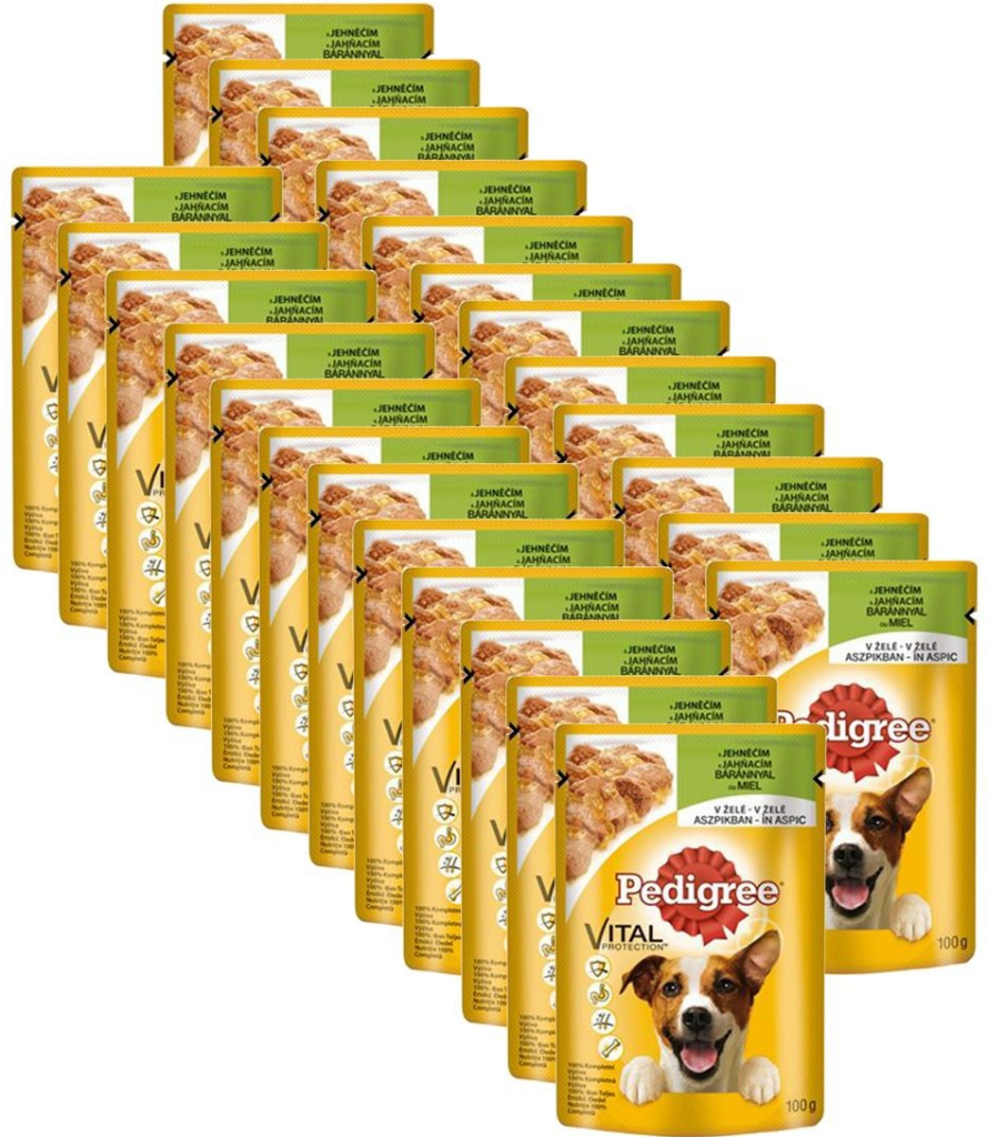 Pedigree Kapsička adult jehněčí v želé 24 x 100 g