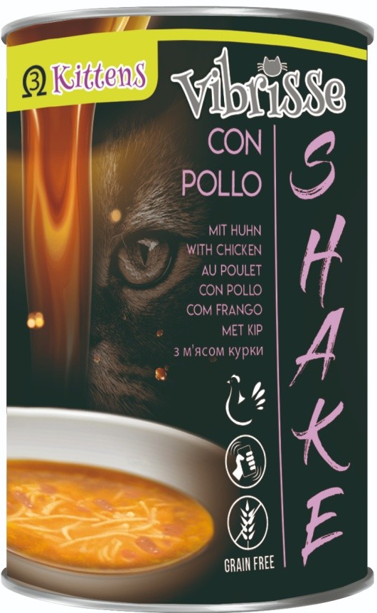 Vibrisse Shake Kitten Kuřecí polévka s omega 3 135 g