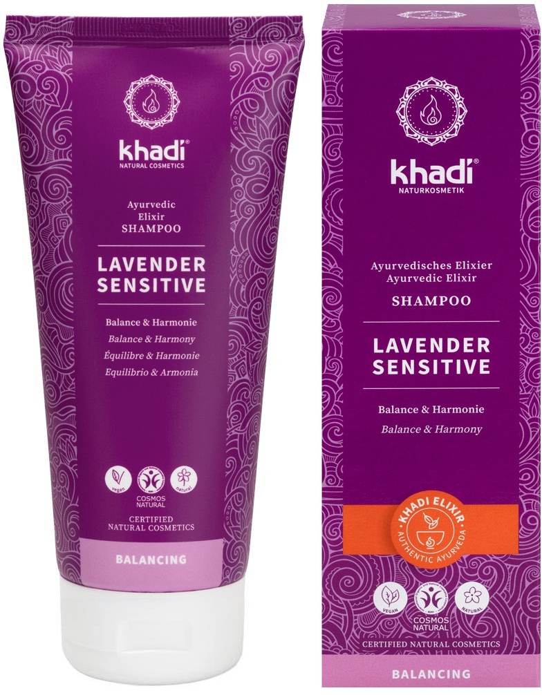 Khadi elixír Shampoo Levandule Sensitive 200 ml