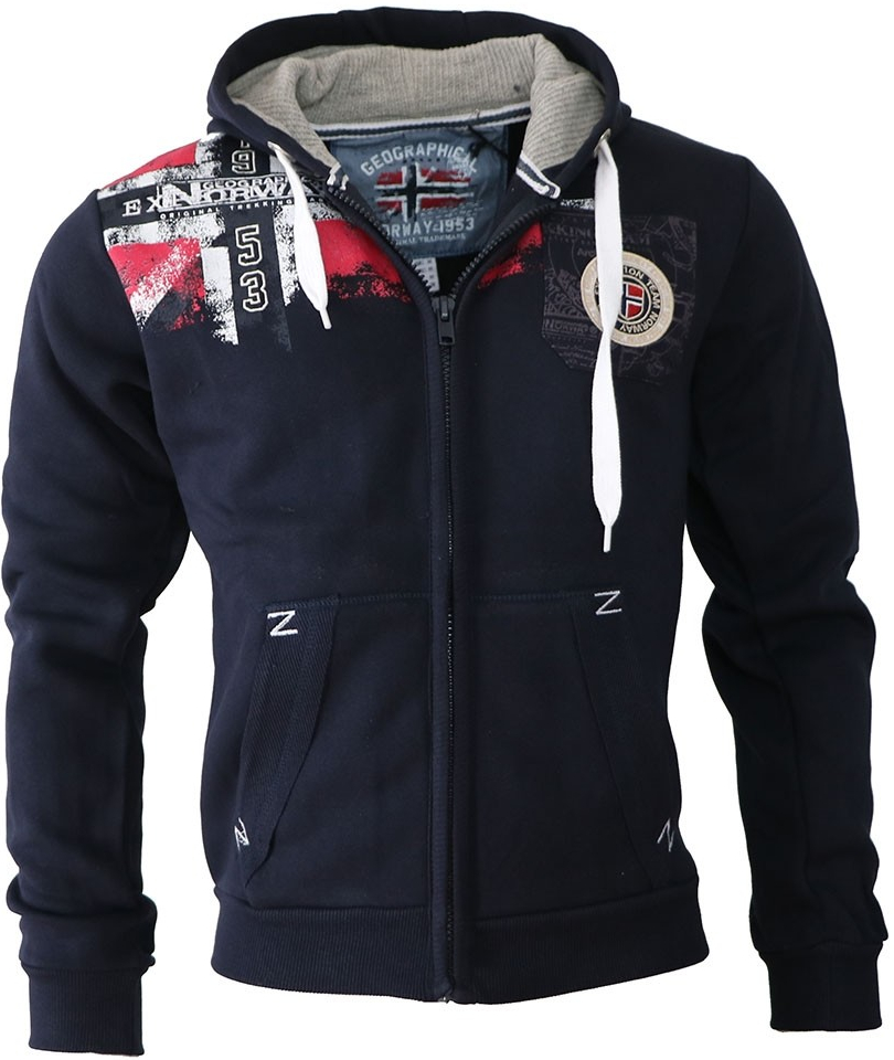 Geographical Norway mikina FONHSON MEN 100 tmavě modrá