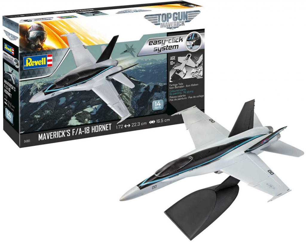 Revell Hornet EasyClick letadlo 04965Mavericks F/A-18 Top Gun 1:72