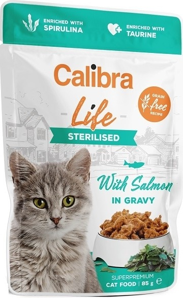 Calibra Life Sterilised Salmon in Gravy SET 28 x 85 g