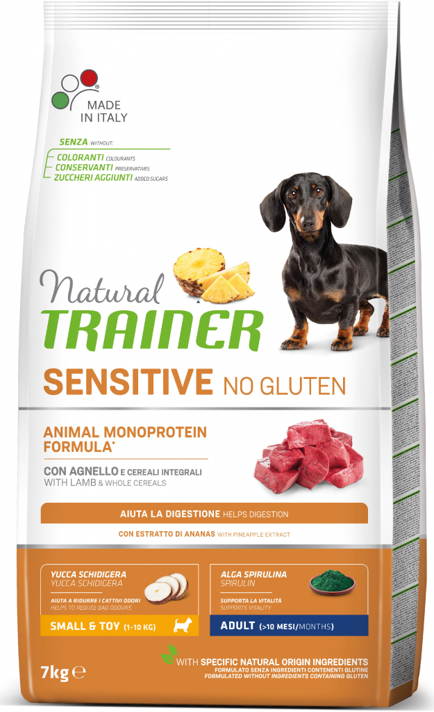 Natural Trainer Sensitive No Gluten Adult Mini jehně&rýže 7 kg