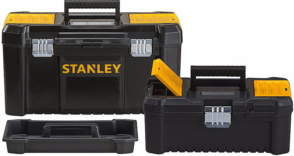 Stanley STST1-75772 SADA boxů plastových kufr 48x26x25cm a 32,0x18,8x13,2cm