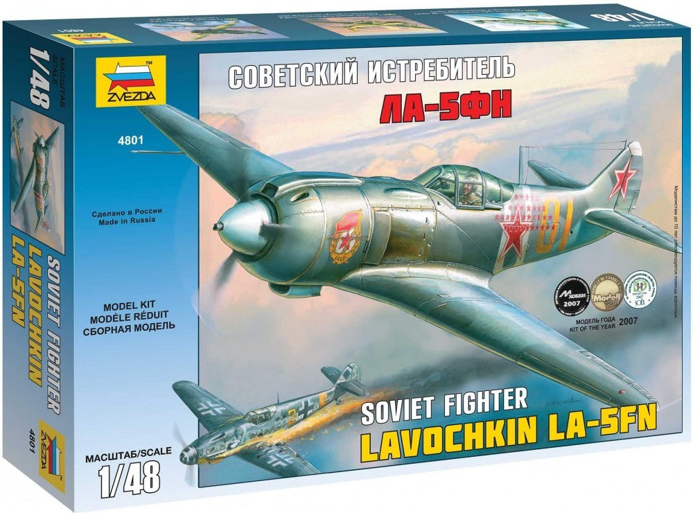 Zvezda Model Kit Lavočkin La 5 FN 4801 1:48