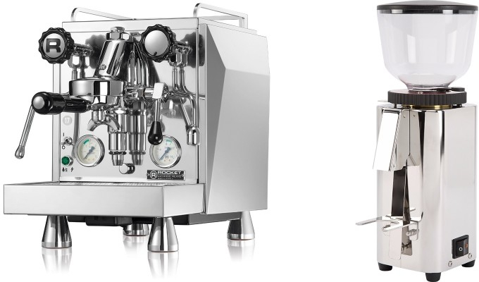 Set Rocket Espresso Giotto Cronometro V + ECM C-Manuale 54