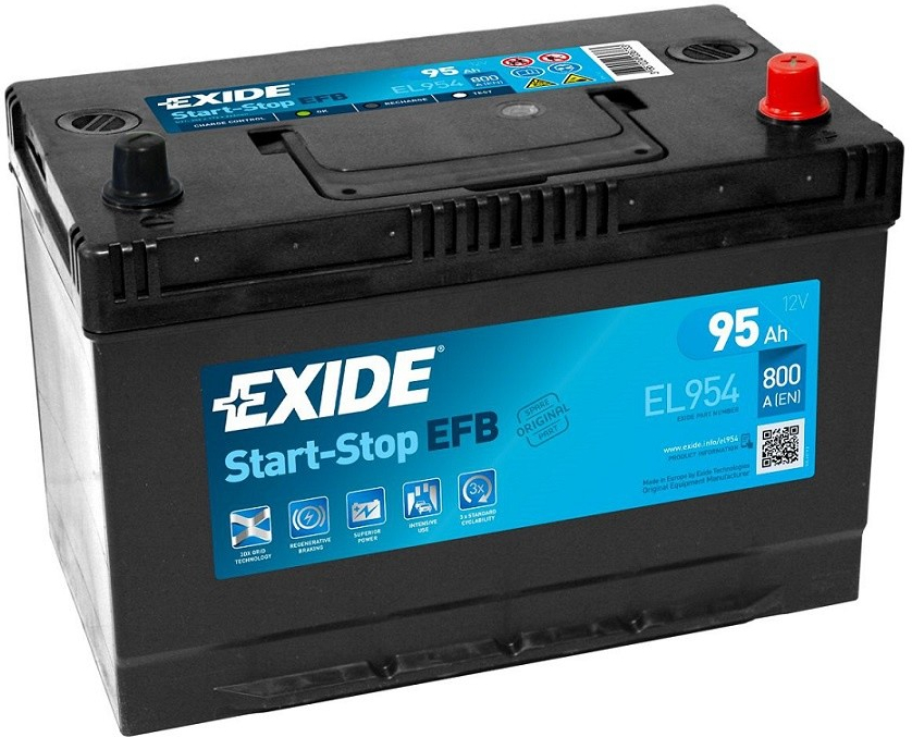 Exide Start-Stop EFB 12V 95Ah 800A EL954