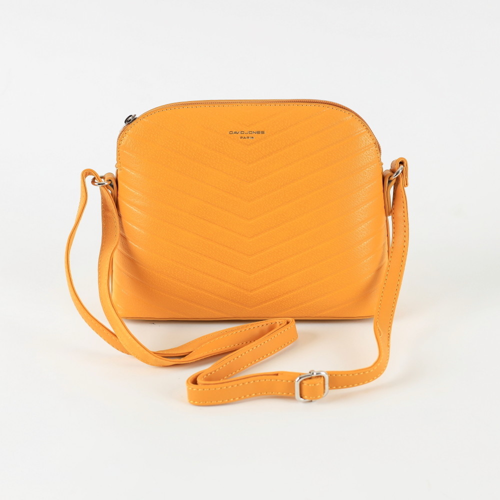 David Jones malá pevná žlutá crossbody kabelka CM5758