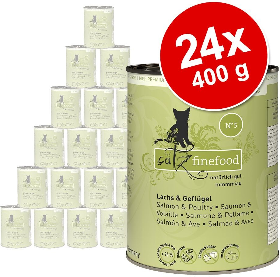 catz finefood Hovězí & kachna 24 x 400 g