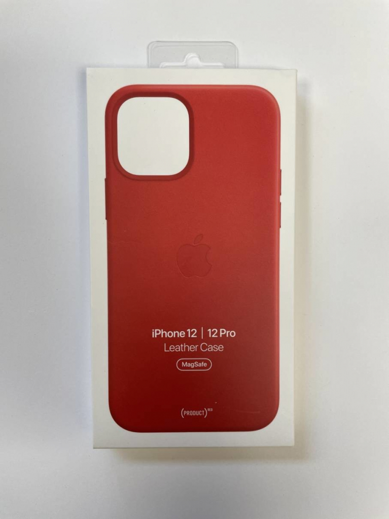 Apple iPhone 12 / 12 Pro Leather Case MagSafe (PRODUCT)RED MHKD3ZM/A