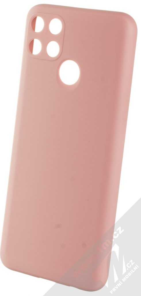 Pouzdro 1Mcz Matt Skinny TPU ochranné silikonové Realme 7i, Narzo 30A světle růžové