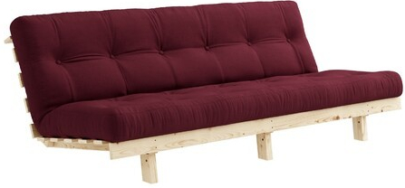 Karup sofa LEAN natural přírodní + futon bordeaux 710