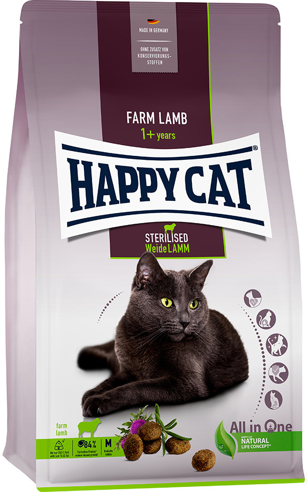 Happy Cat Sterilised Adult jehněčí 2 x 10 kg