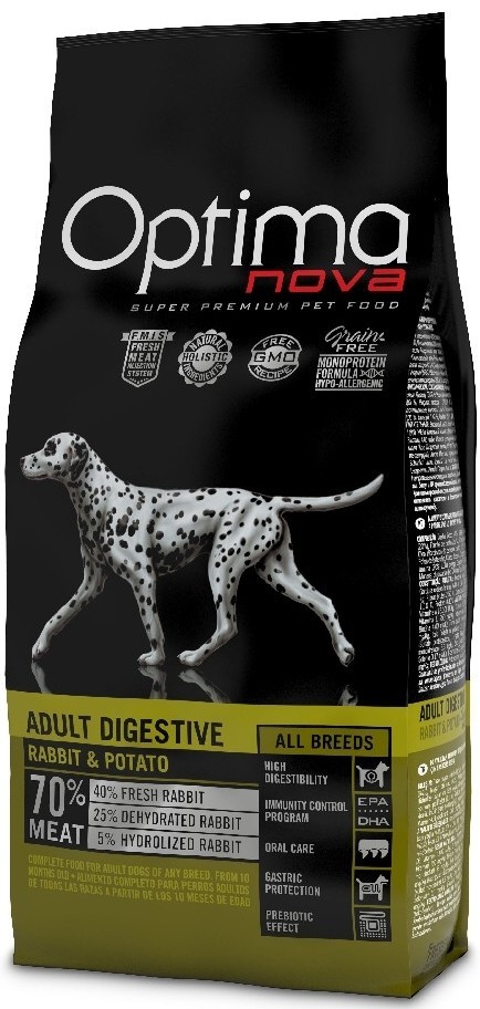 Optima Nova Dog Adult Digestive 12 kg