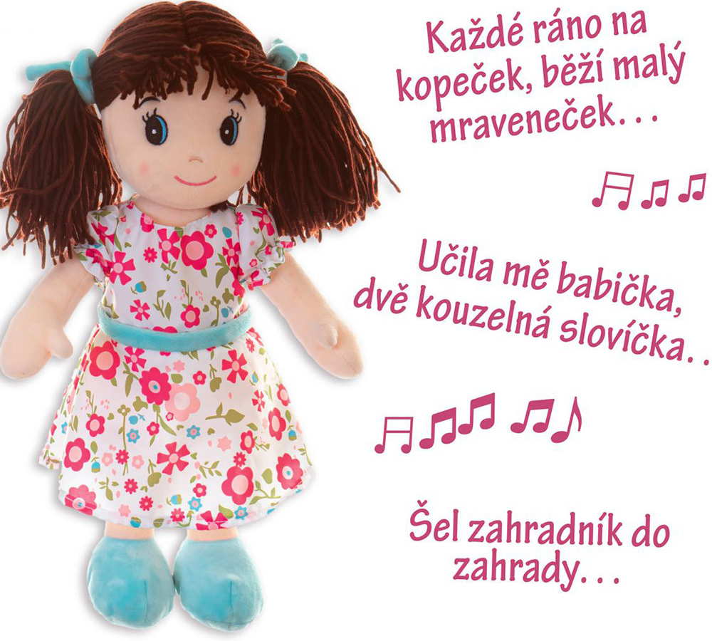 Teddies Ema hadrová plyš 40 cm česky mluvící a zpívající