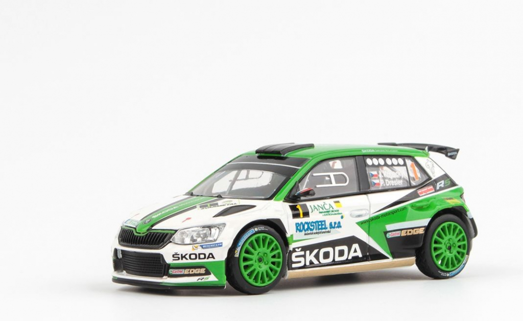 Škoda Fabia III R5 2015 Janča Valašská Rally ValMez 2017 1 Kopecký DreslerAbrex 1:43