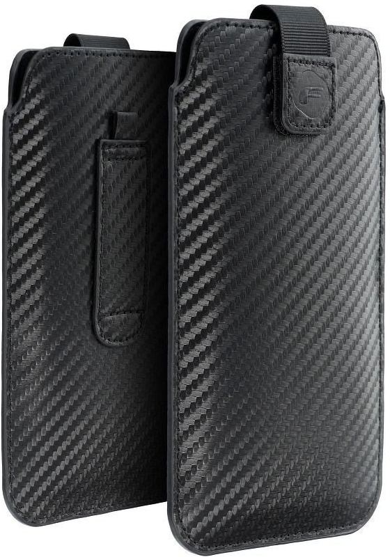 Pouzdro Forcell POCKET Carbon Case Apple iPhone 13 mini / 6 / 7 / 8 / 12 mini