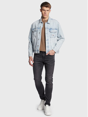 Calvin Klein Jeans jeansová bunda J30J322381 modrá