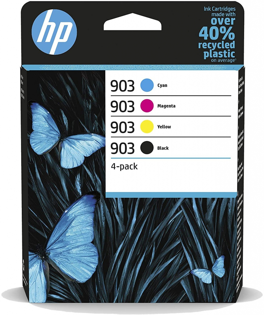 HP 903 originální inkoustová kazeta černá, azurová, purpurová, žlutá 6ZC73AE