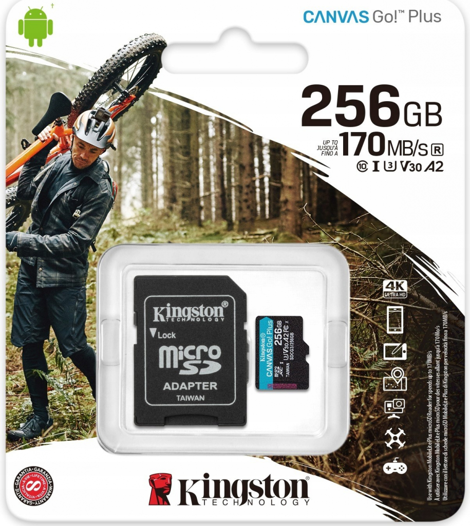 Kingston SDXC UHS-I U3 256 GB SDCG3/256GB