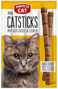 Perfecto Cat Masové tyčky drůbeží 14cm 10 ks