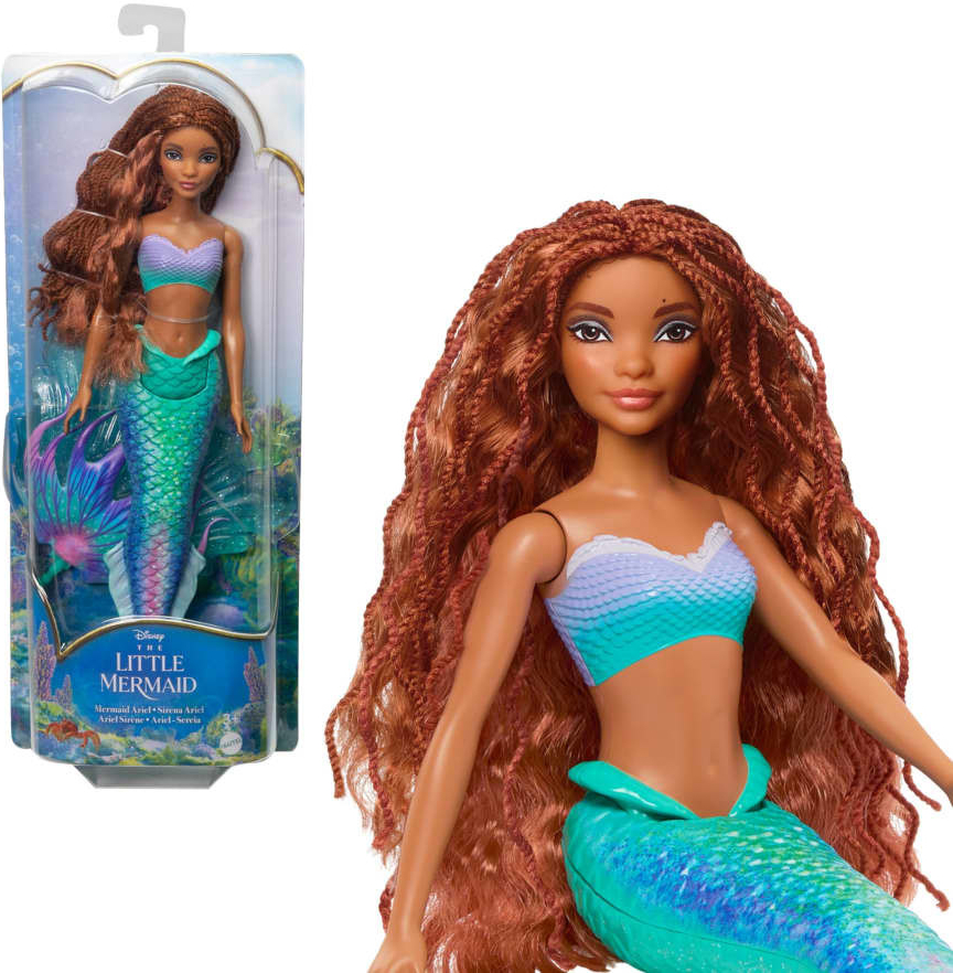 Mattel Disney Malá mořská víla Ariel s třpytivou ploutví